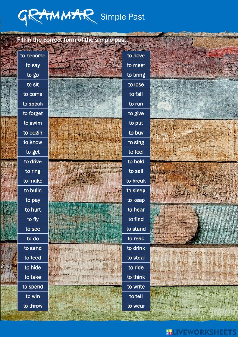 GRAMMAR - Simple Past