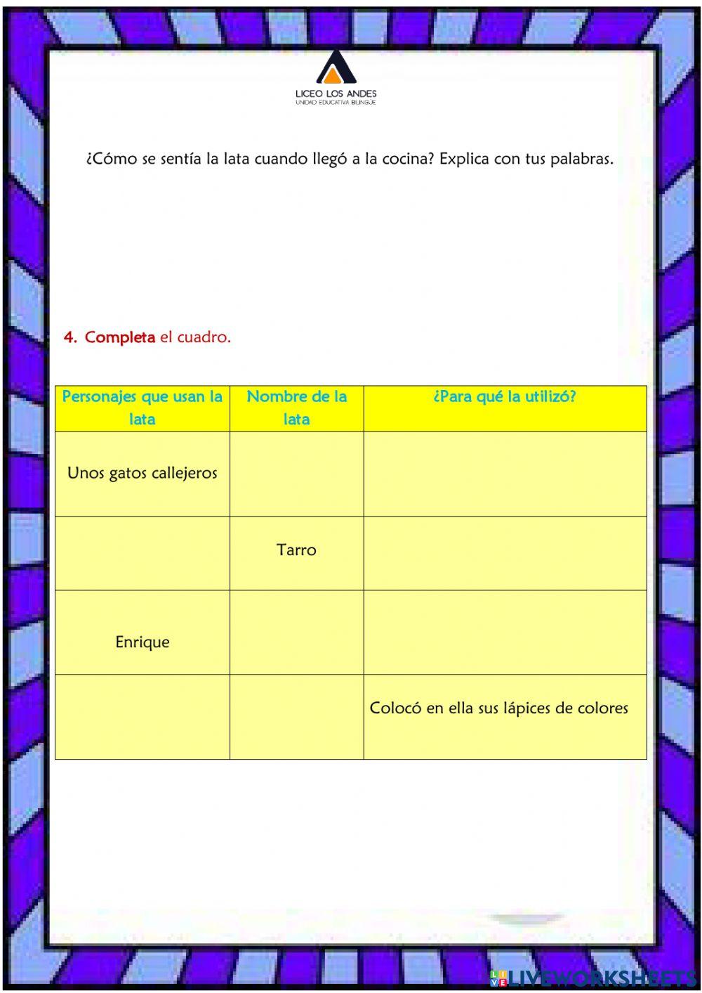 Evaluación de Lectura Comprensiva IQ 2021
