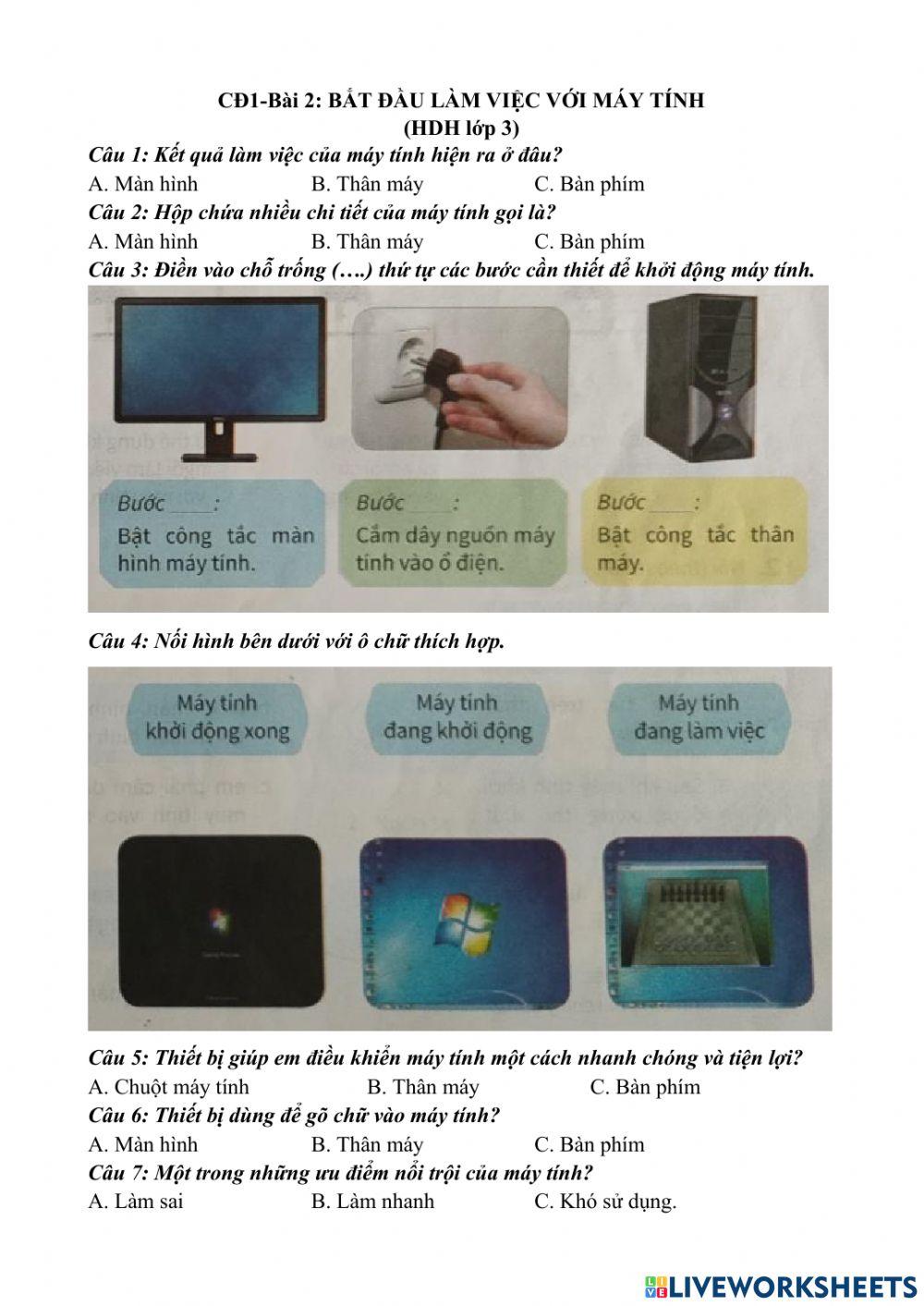 CĐ1-Bài 2- HDH lớp 3