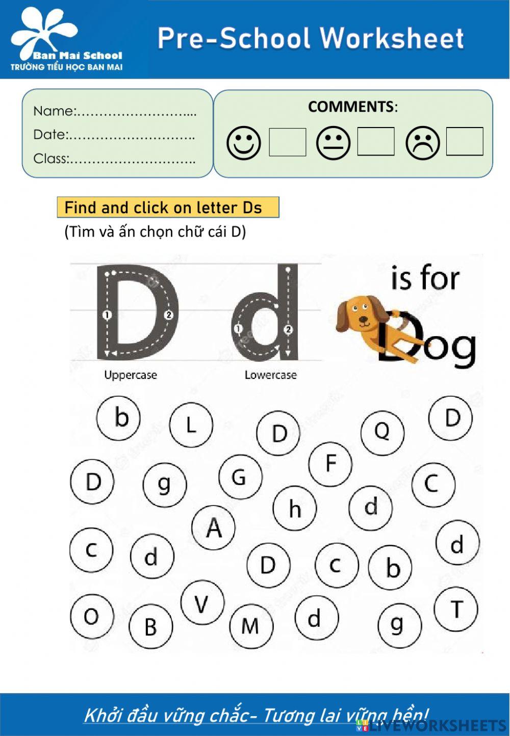 Letter D
