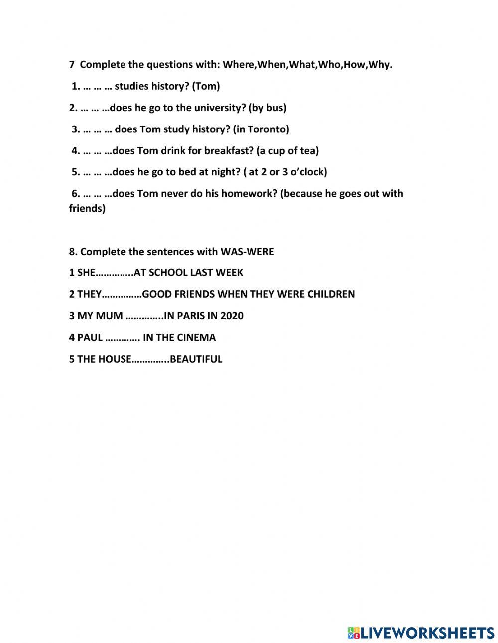 PRE ELEMENTARY FINAL EXAM NUEVO