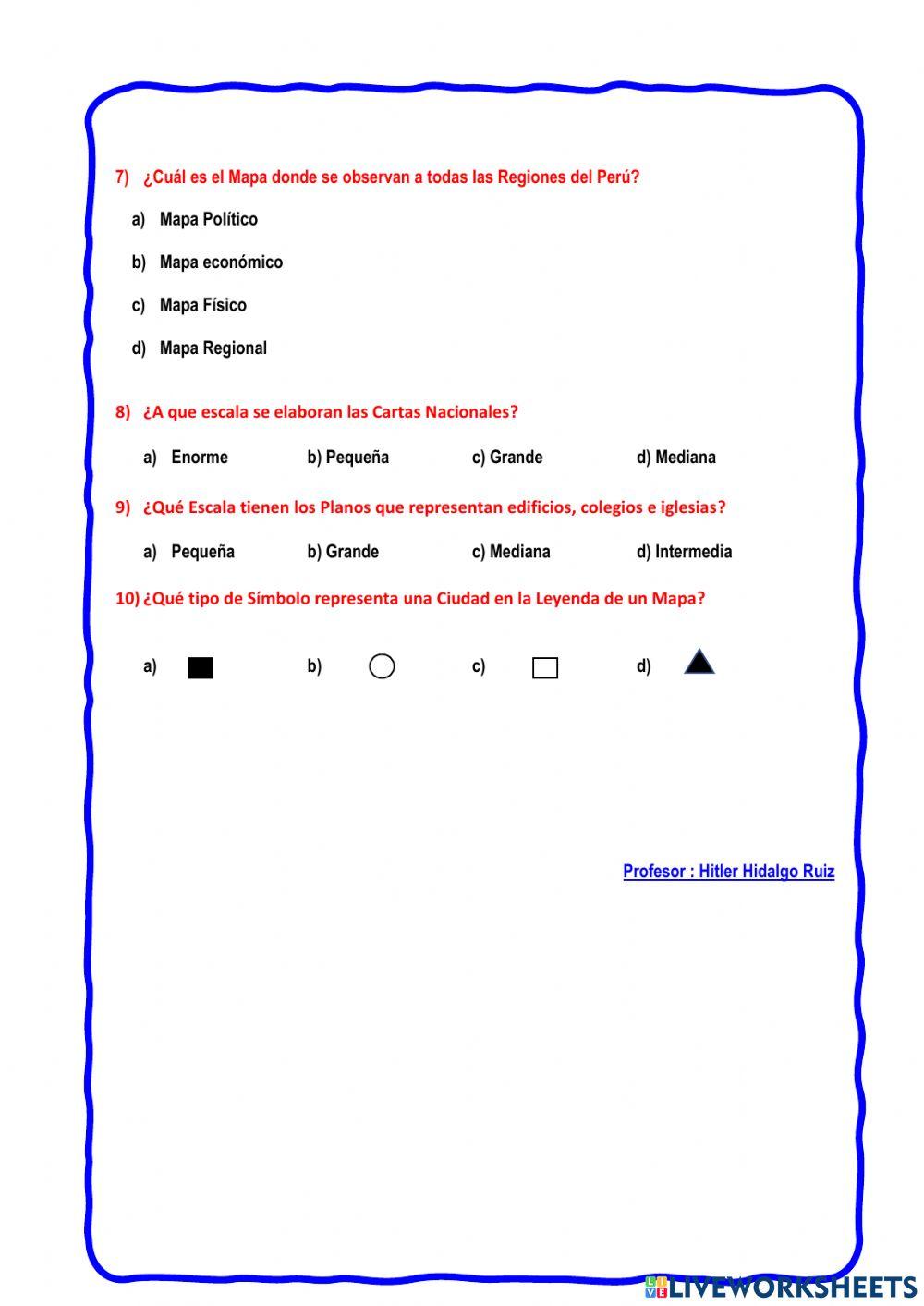 Examen Personal Soci 5to Prim