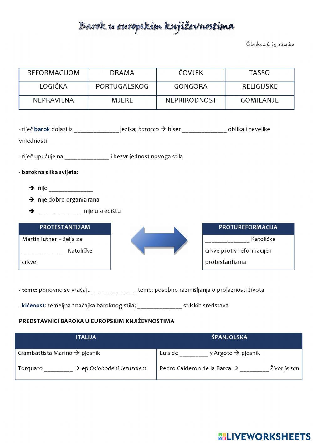 Barok u europskim književnostima