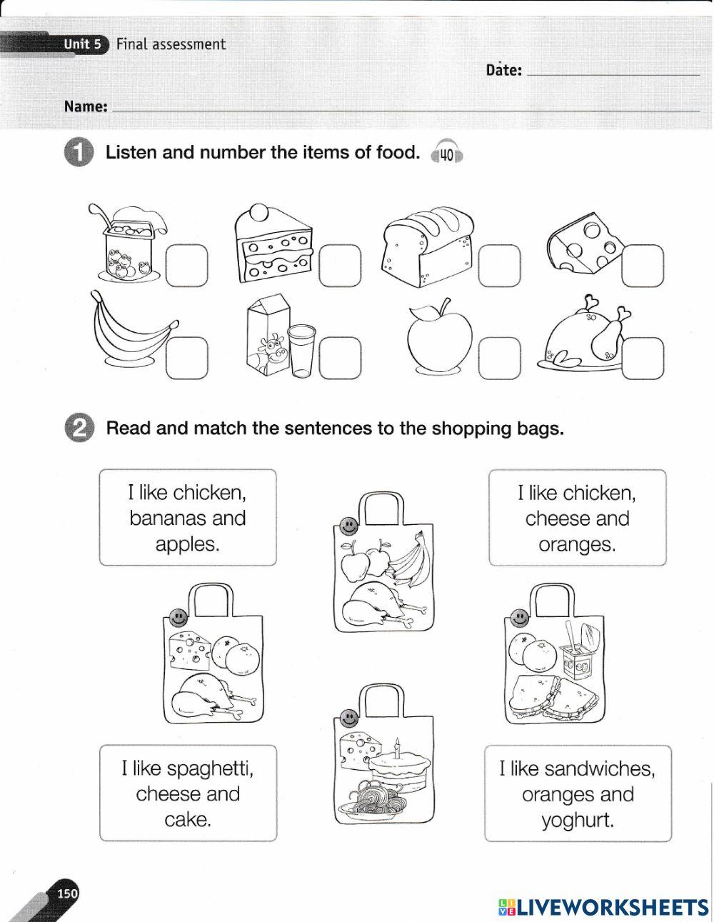 My favorite food- 1era básico