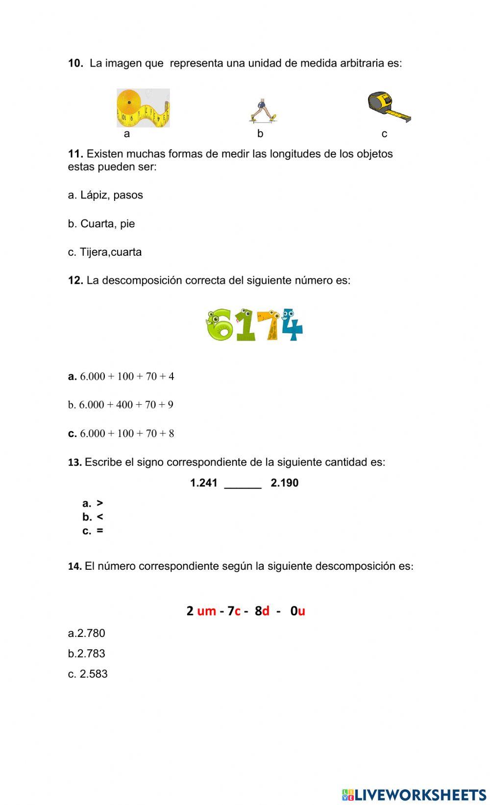 Evaluacion matematicas iii
