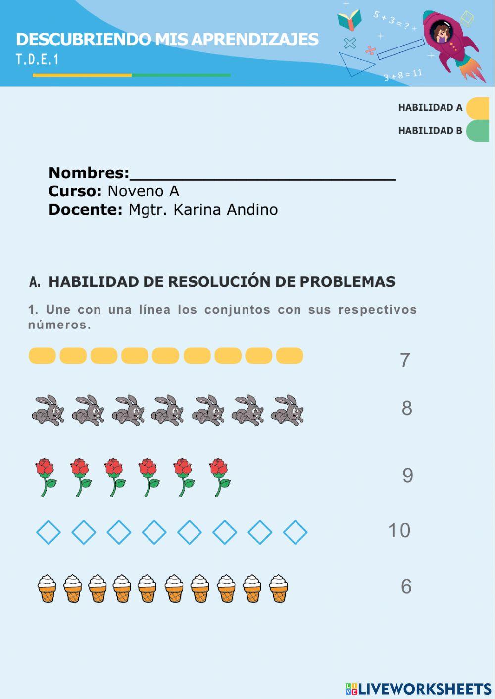 Tareas diagnósticas nivel elemental