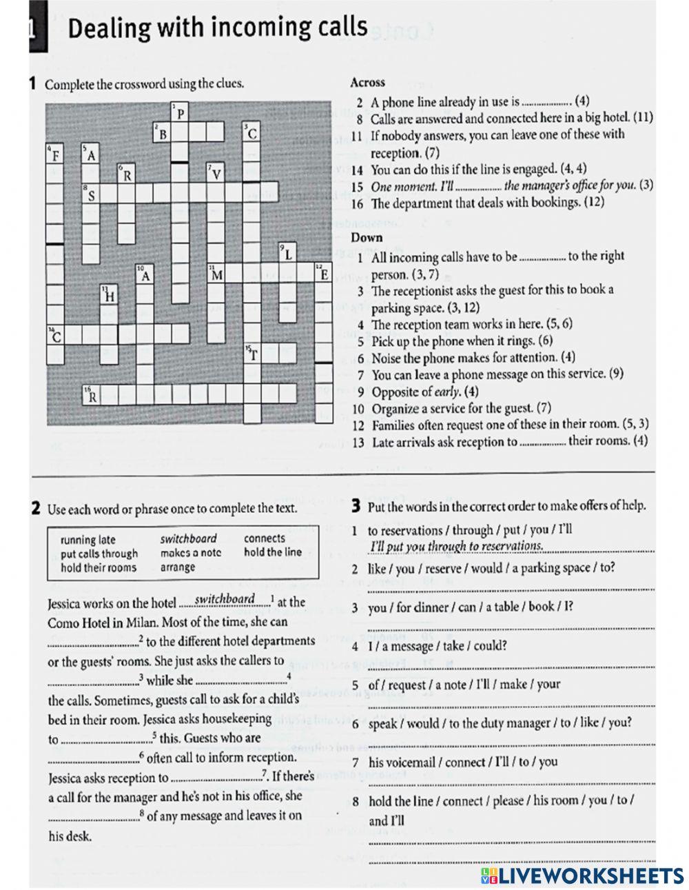 Dealing with incoming calls-1
