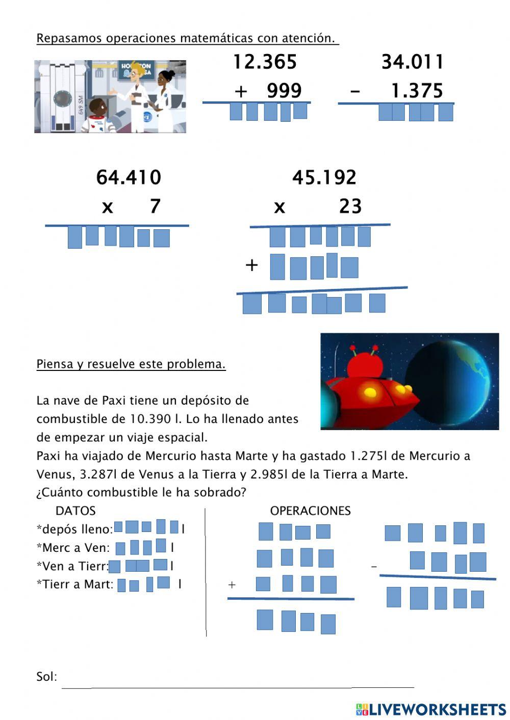 Repasamos operaciones