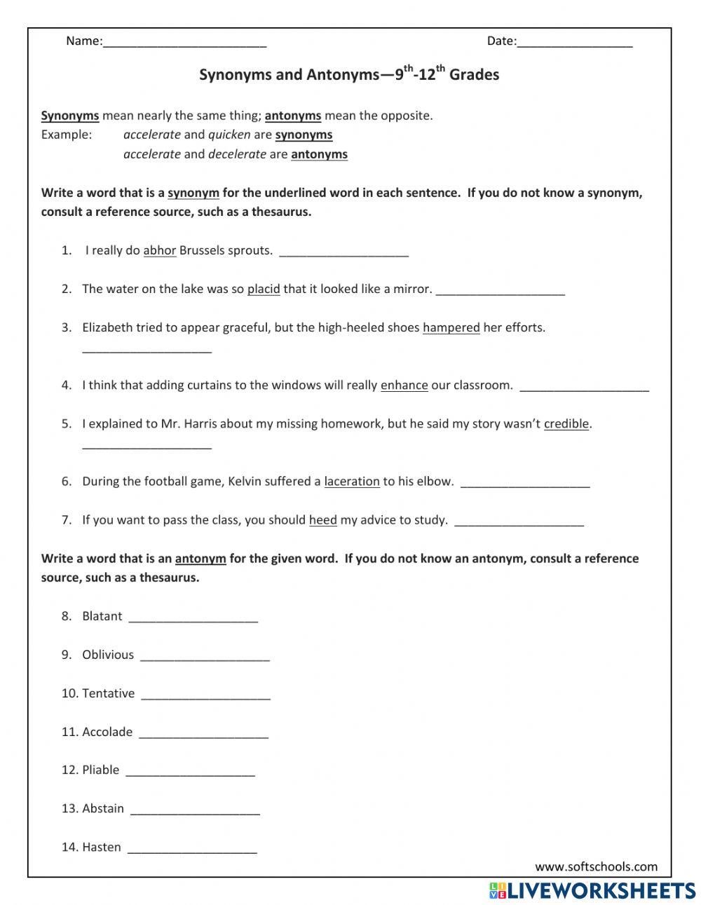 Grade 8 Graded Assignment online exercise for | Live Worksheets