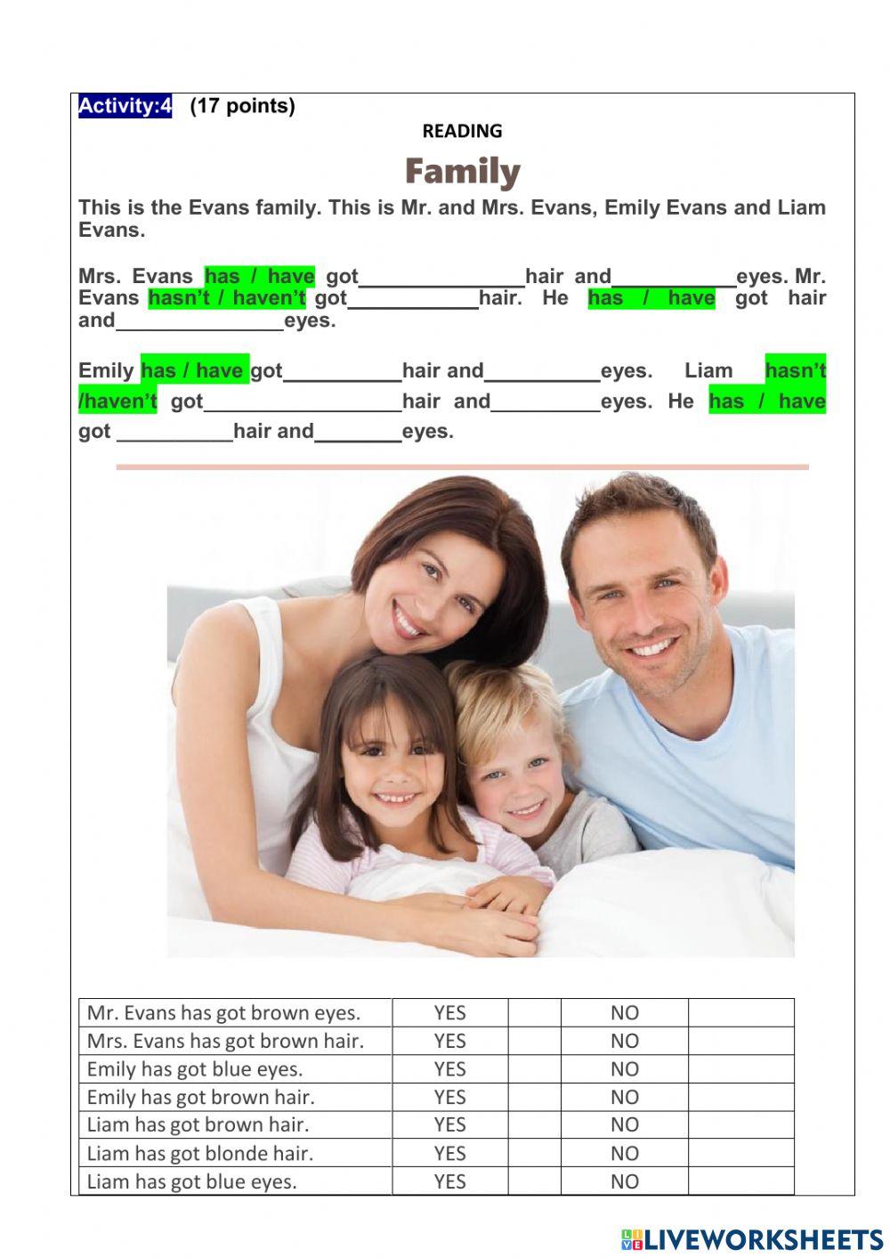 Learning activities for first quimestre exam