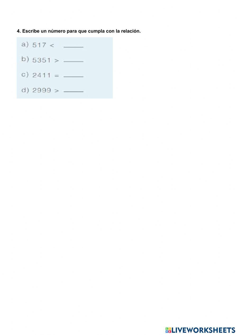 Secuencias numéricas