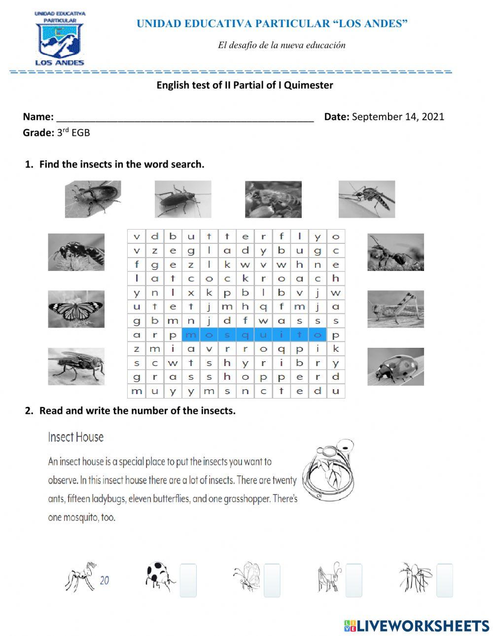 Evaluacion del 2do Parcial 1 Quimestre