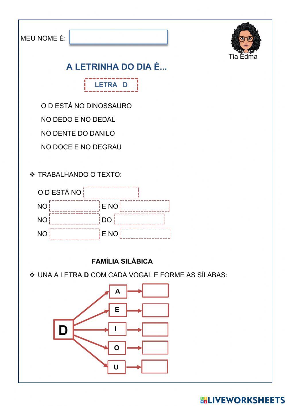 Letra d