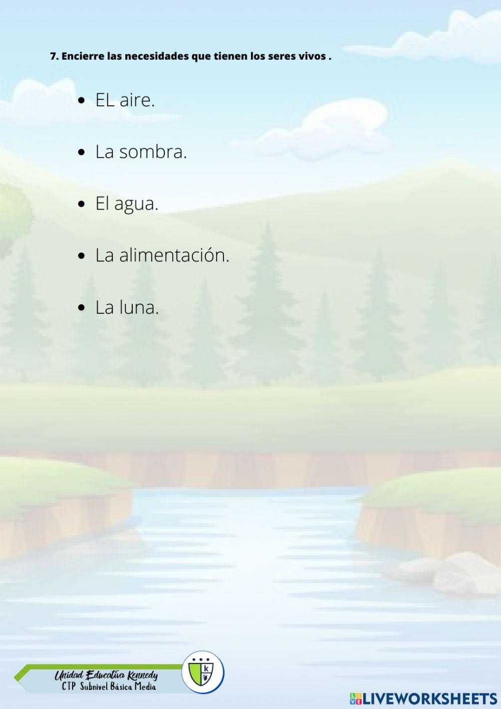 UE KENNEDY Diagnóstico Ciencias Naturales