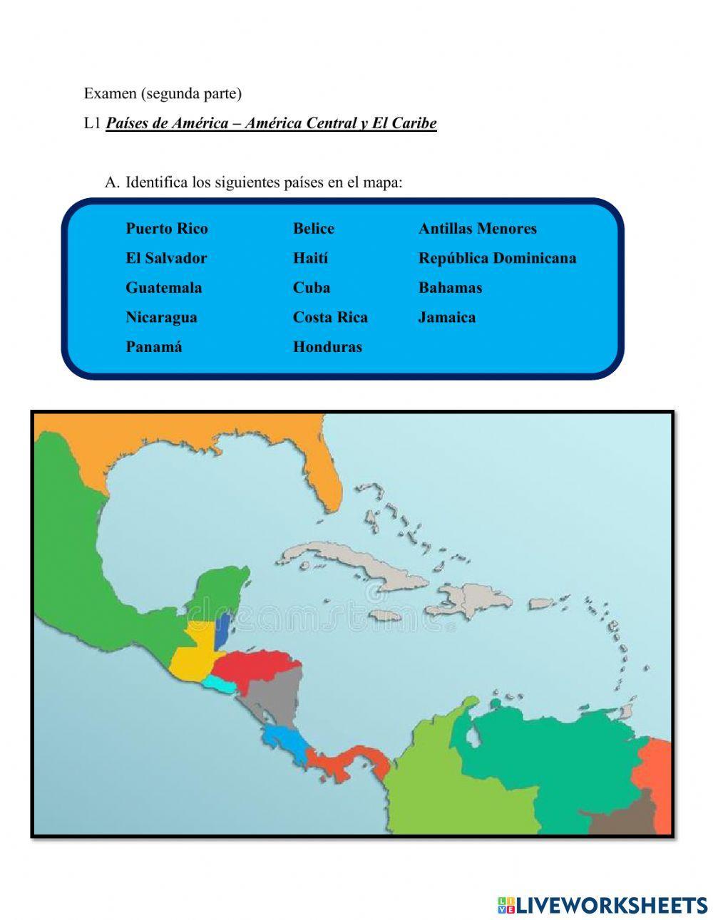 Países de América Central y El Caribe