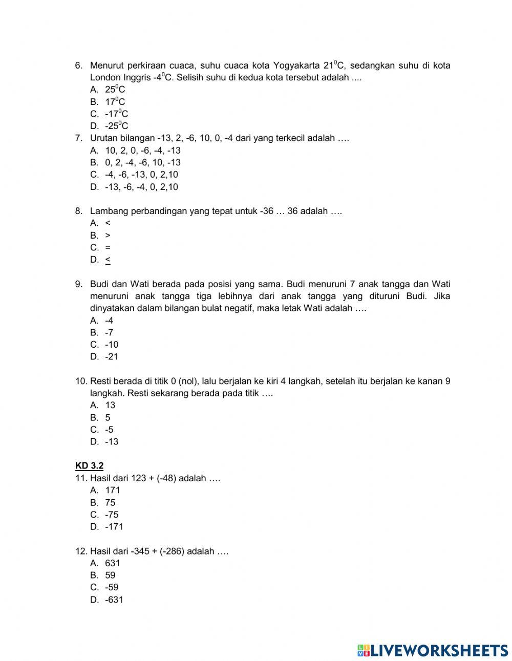 PTS Gasal 2020-2021 MATEMATIKA