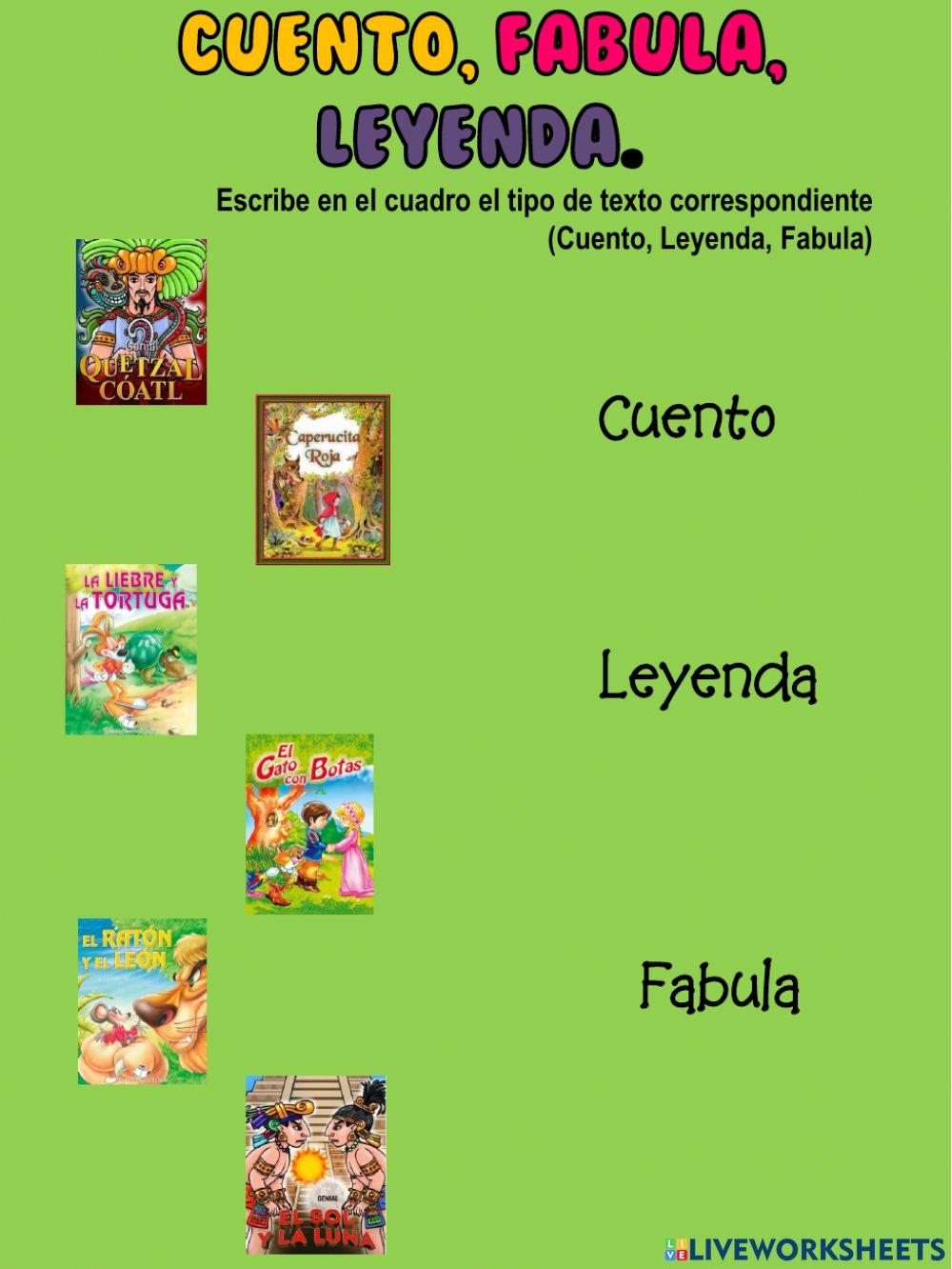 Cuentos, fabulas y leyendas