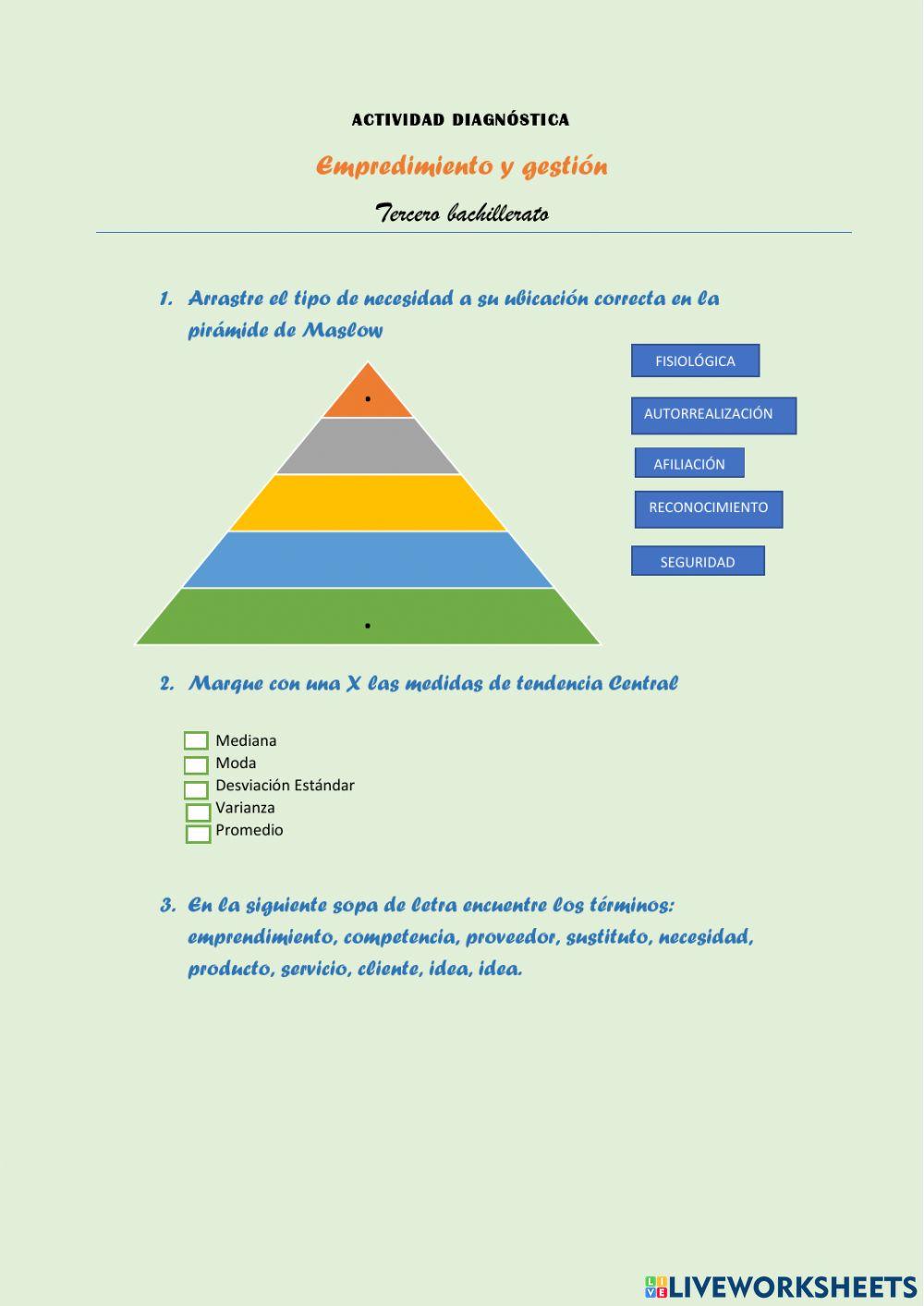 Evaluación diagnóstica