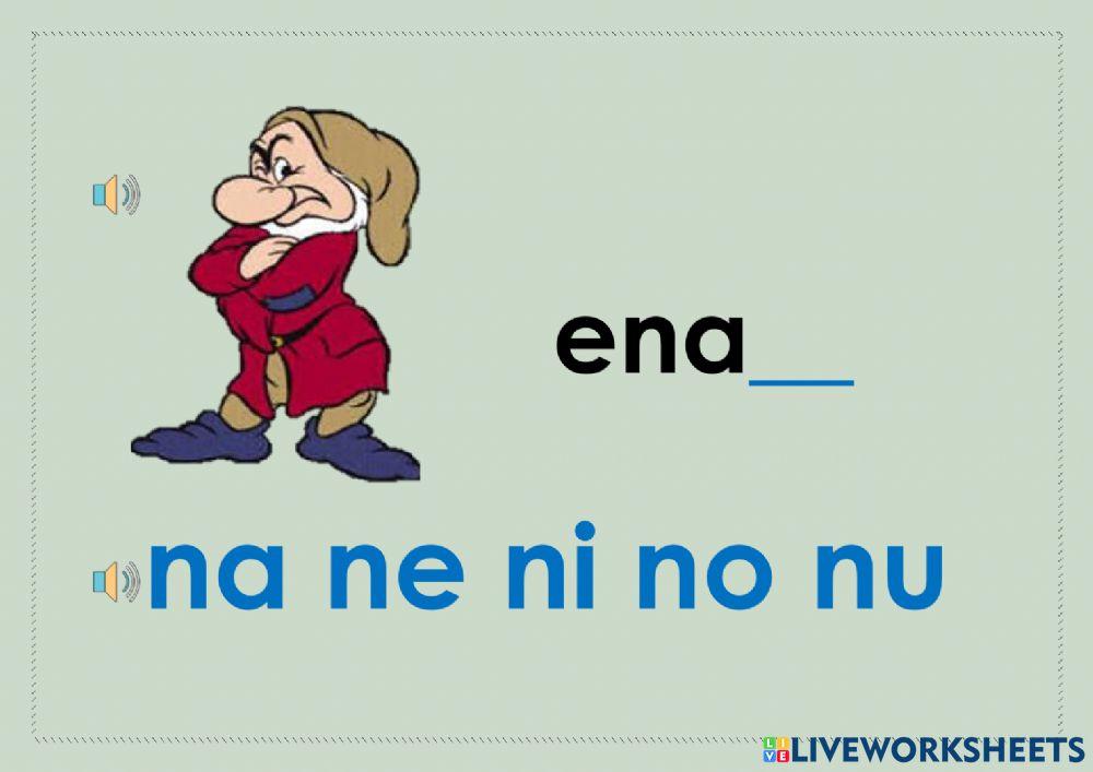 Conocer el sonido de letra n