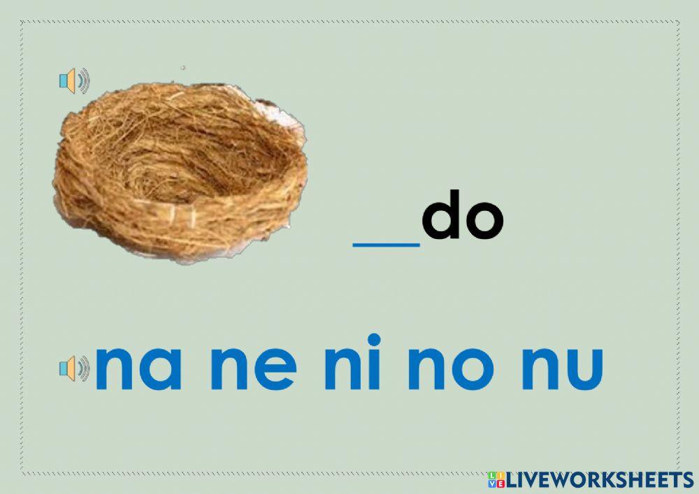 Conocer el sonido de letra n