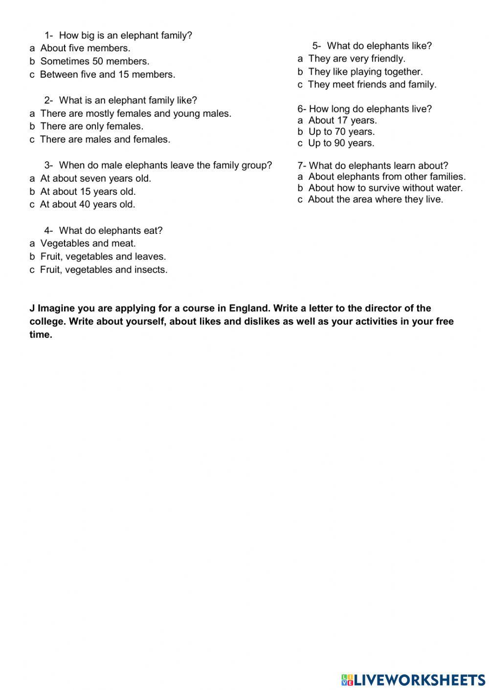 Global Elementary Test Unit 3