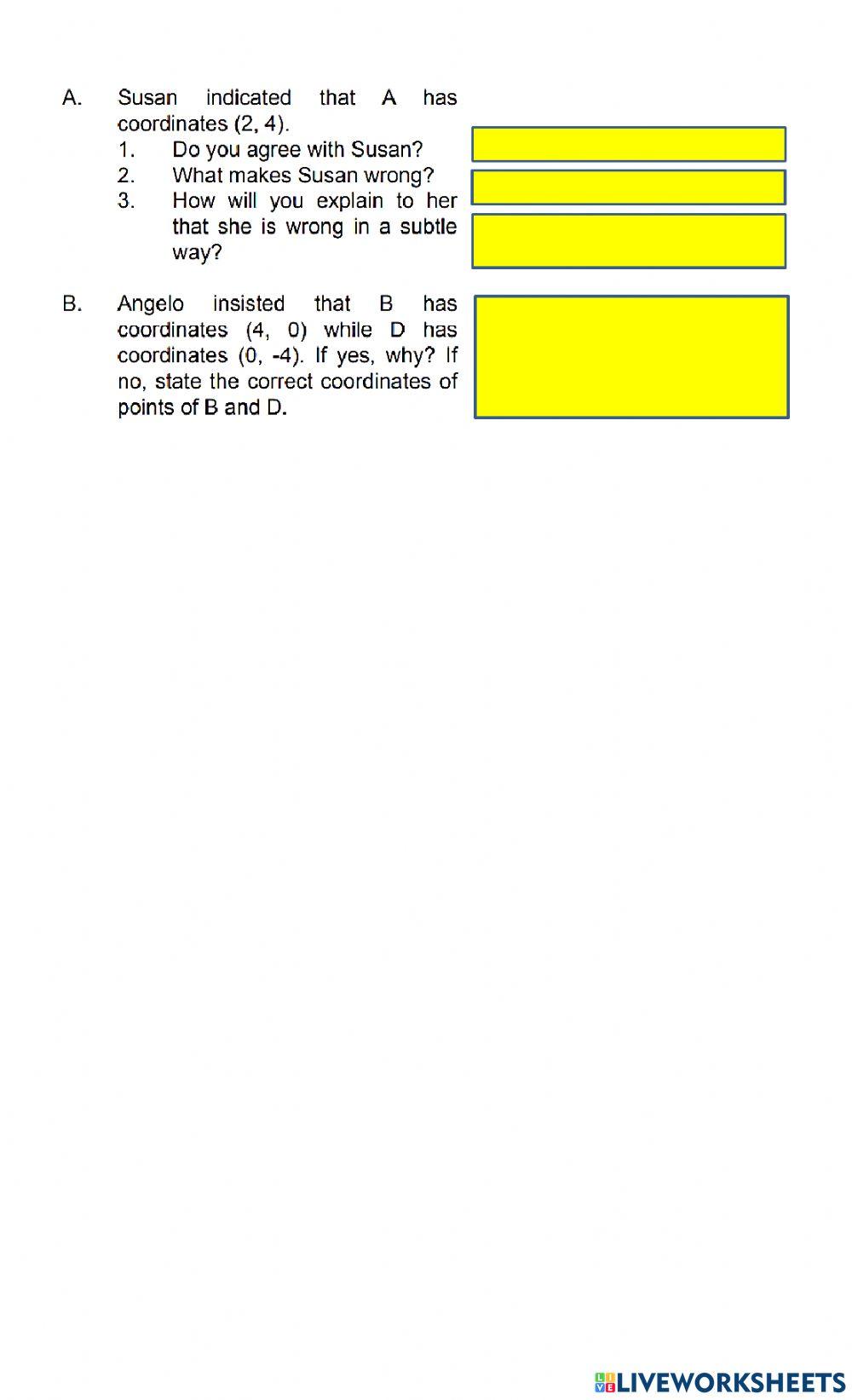 Rectangular Coordinate System G8