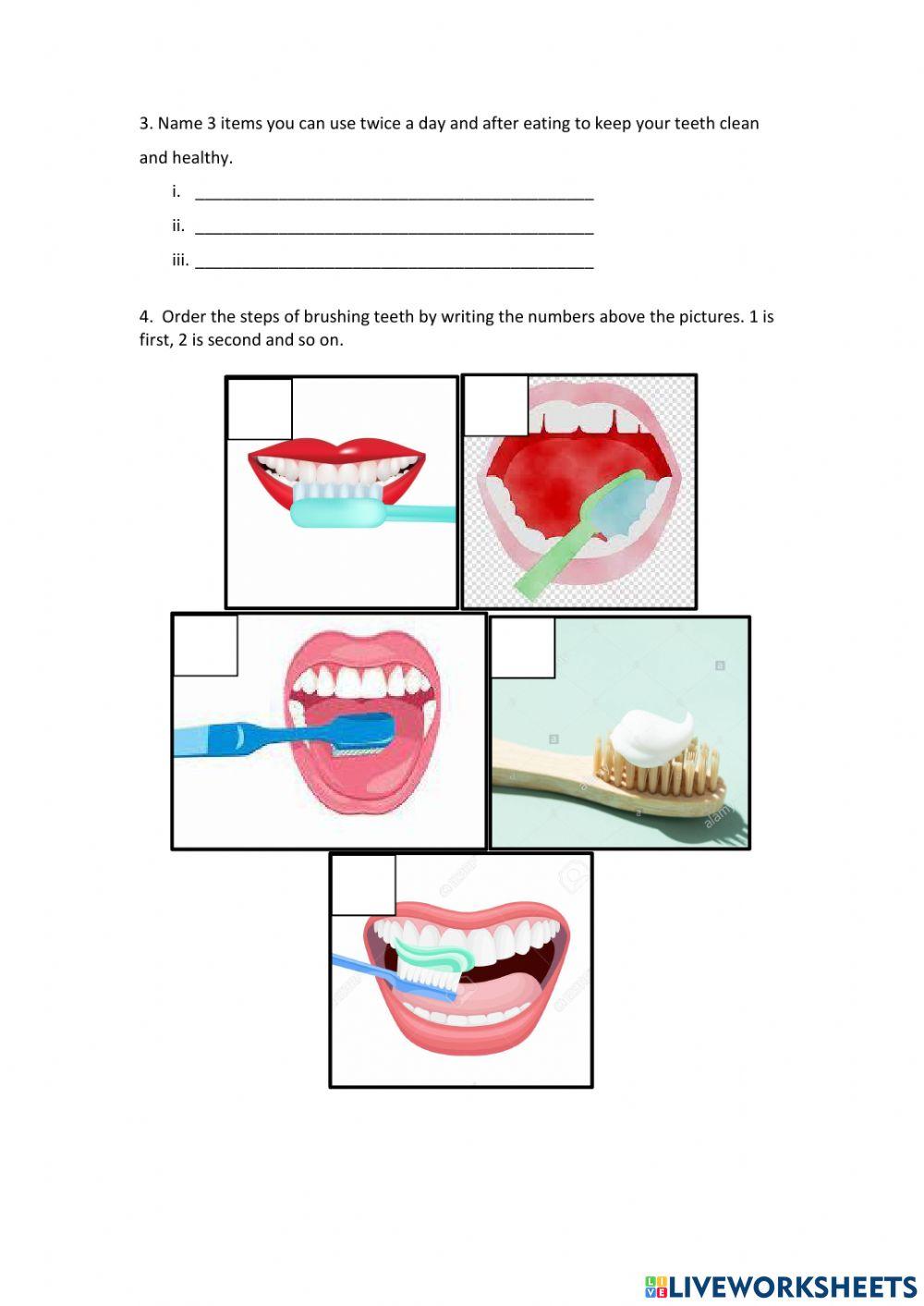 Strong and healthy teeth & how to brush teeth