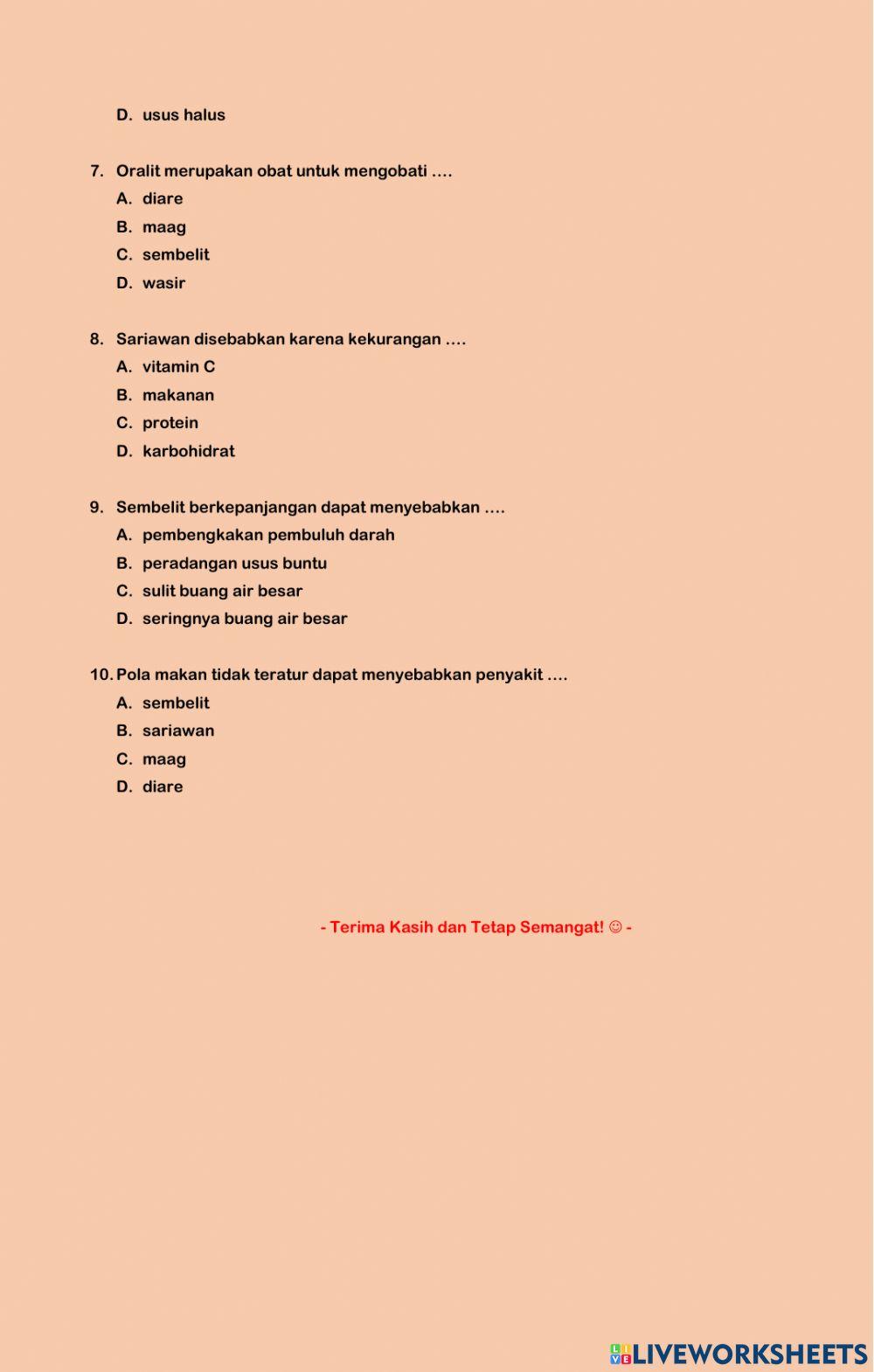 Gangguan Organ Pencernaan Manusia