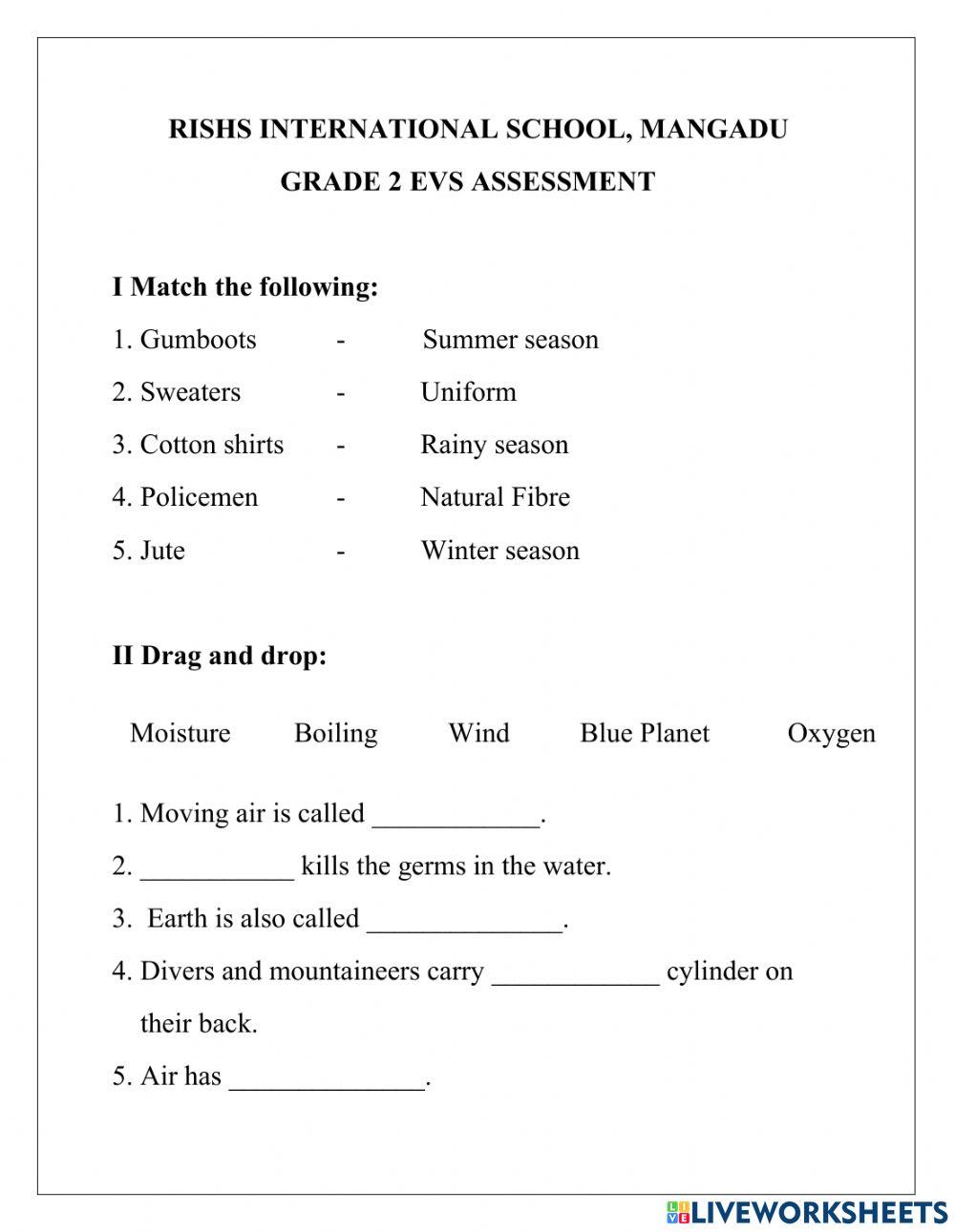 EVS SLIP TEST FOR CH 6 7 Worksheet Live Worksheets evs-slip-test-for-ch-6-7-worksheet-live-worksheets