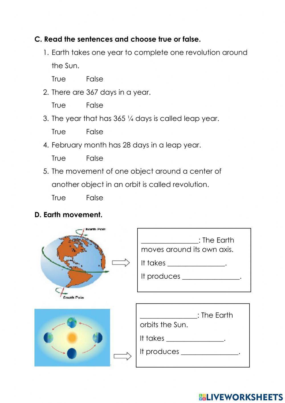 Does the Earth move around the sun?