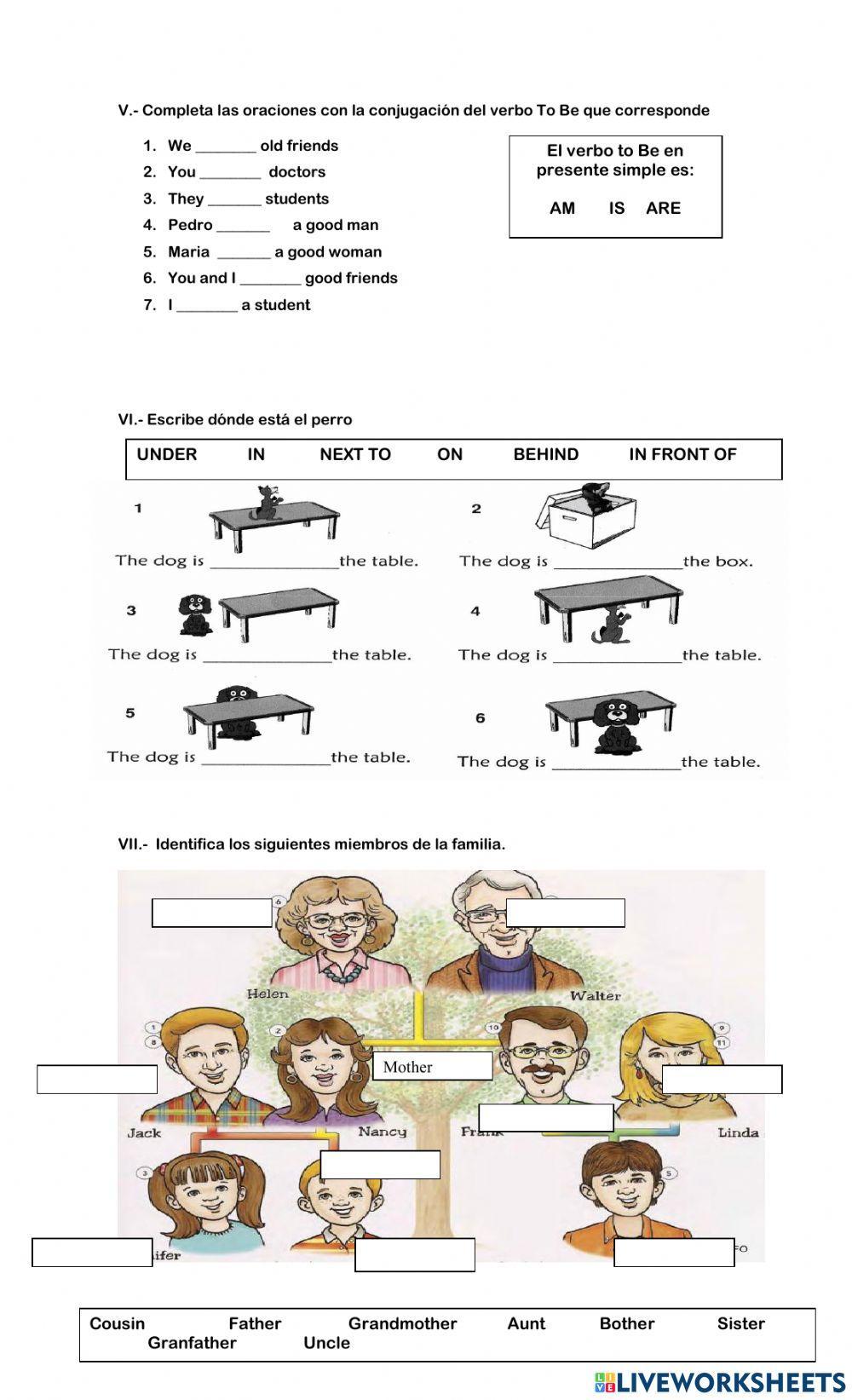 Examen Diagnostico para 3er grado de Secundaria