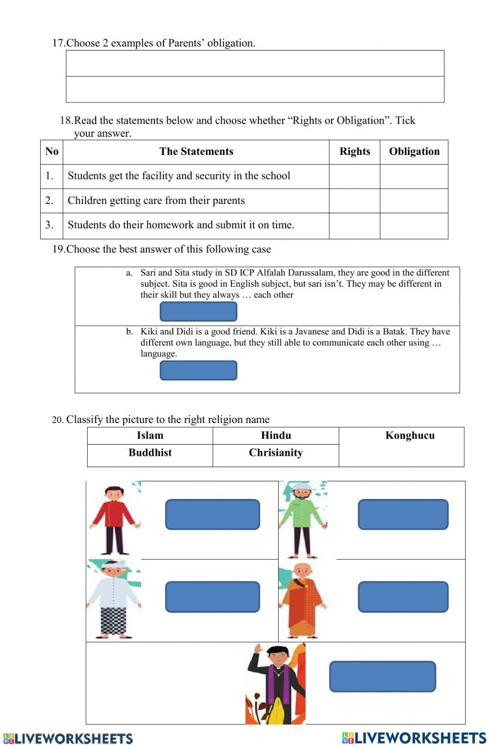 Review civic worksheet | Live Worksheets