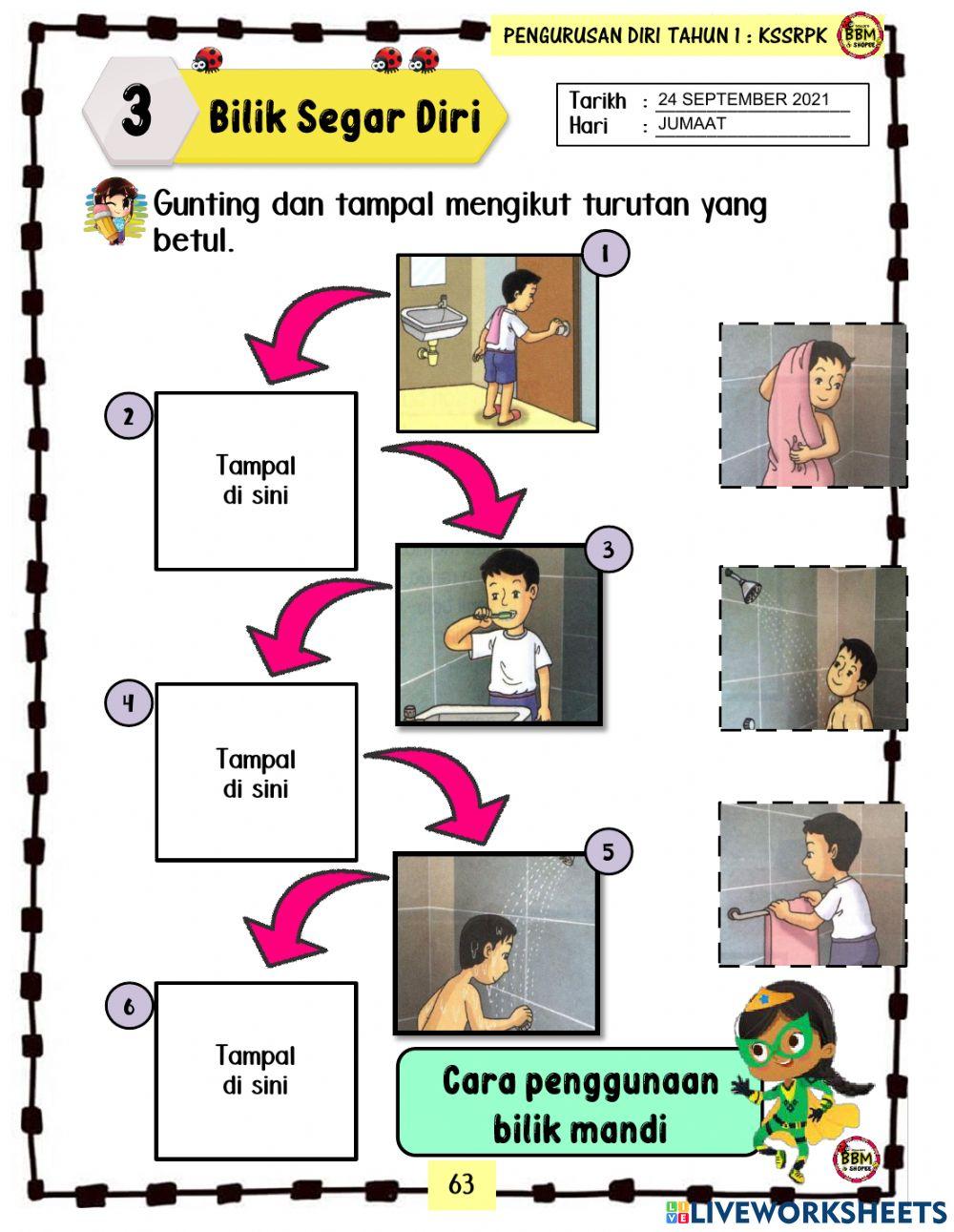 Penggunaan Tandas dan Bilik Mandi