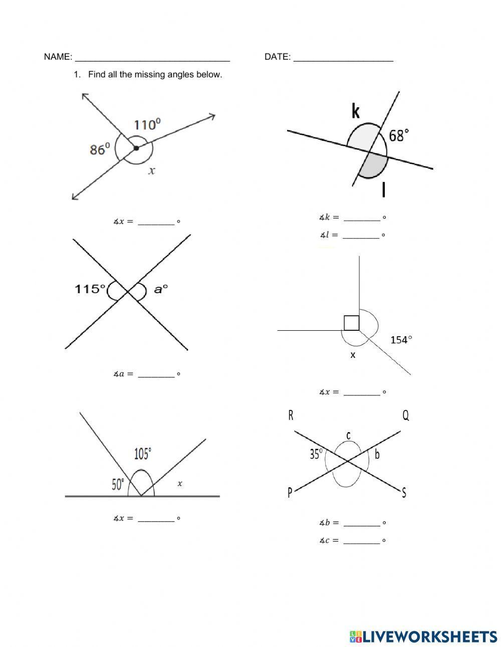 Review: Angles Review: Angles