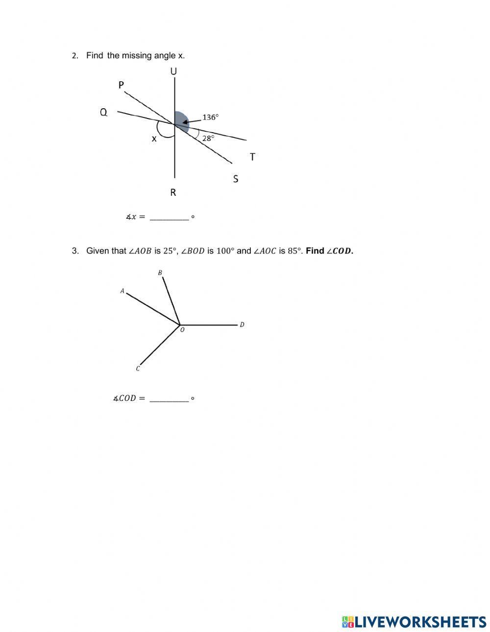 Review: Angles Review: Angles