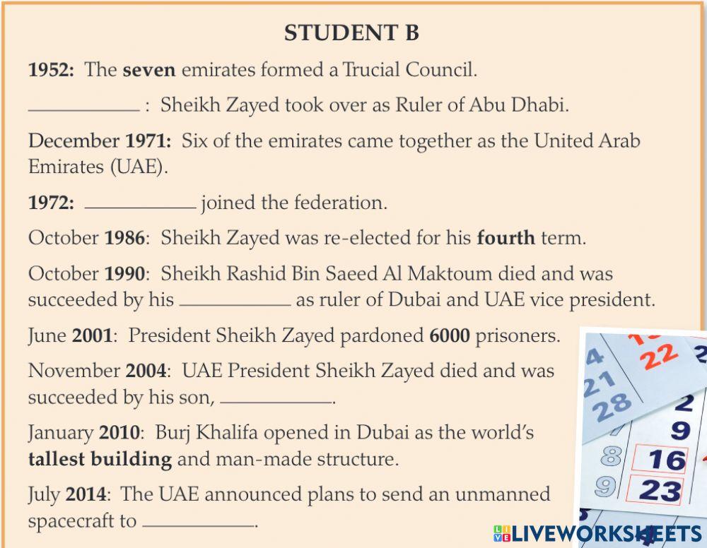 Student B | Live Worksheets