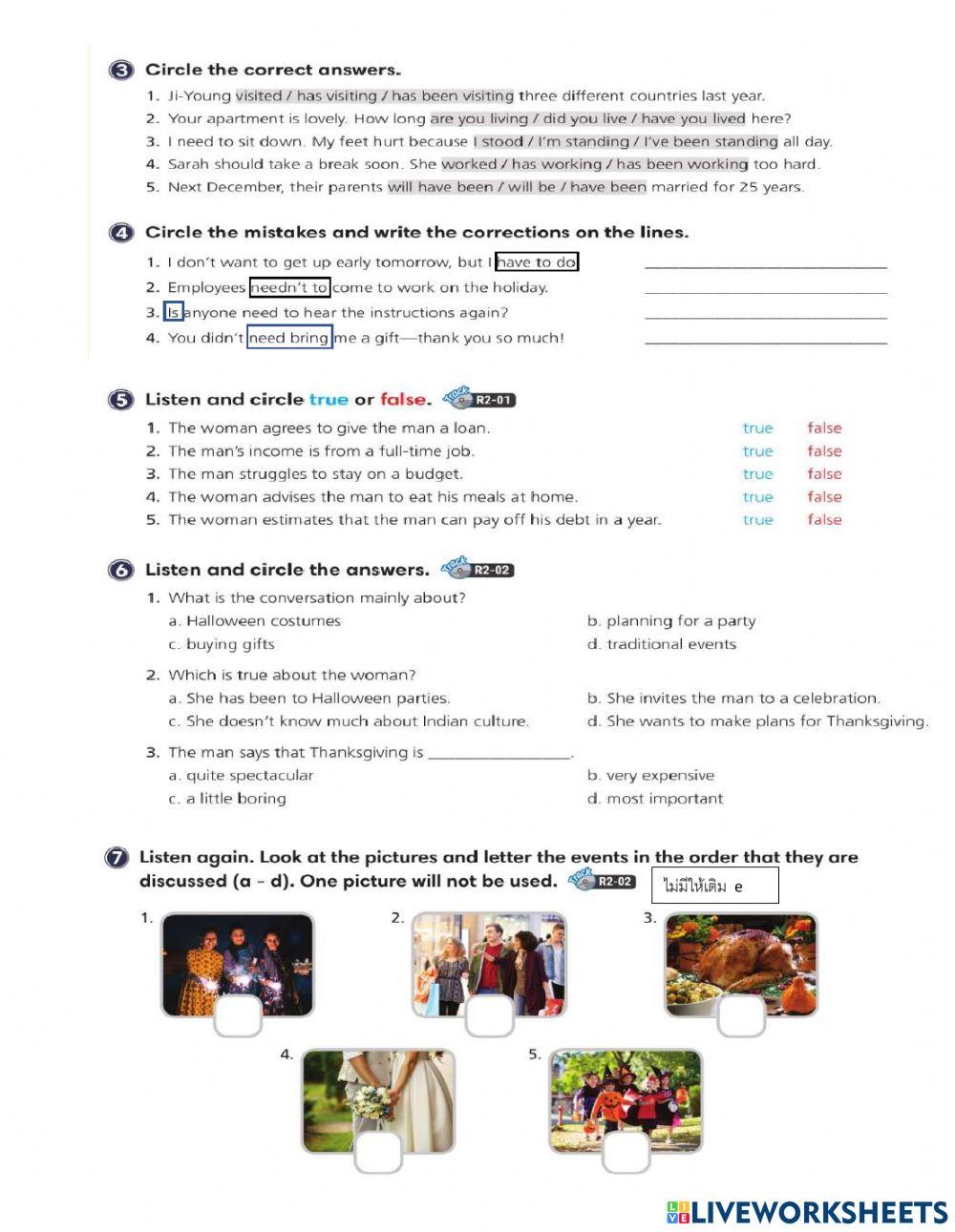 Task 7 Review Unit 3 4 Online Exercise For Live Worksheets Task 7 Review Unit 3 4 Online Exercise For Live Worksheets