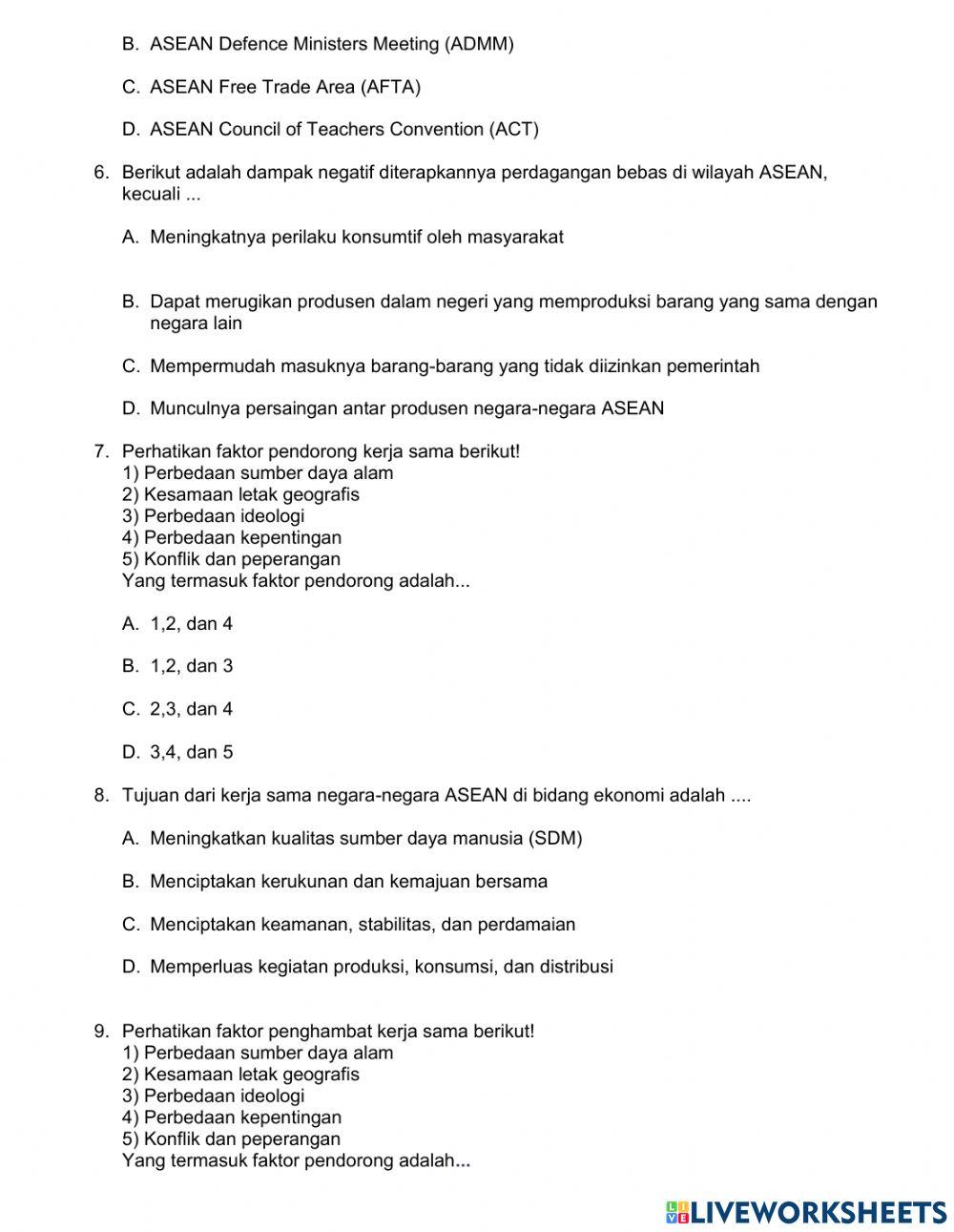 Interaksi Antarnegara ASEAN 1