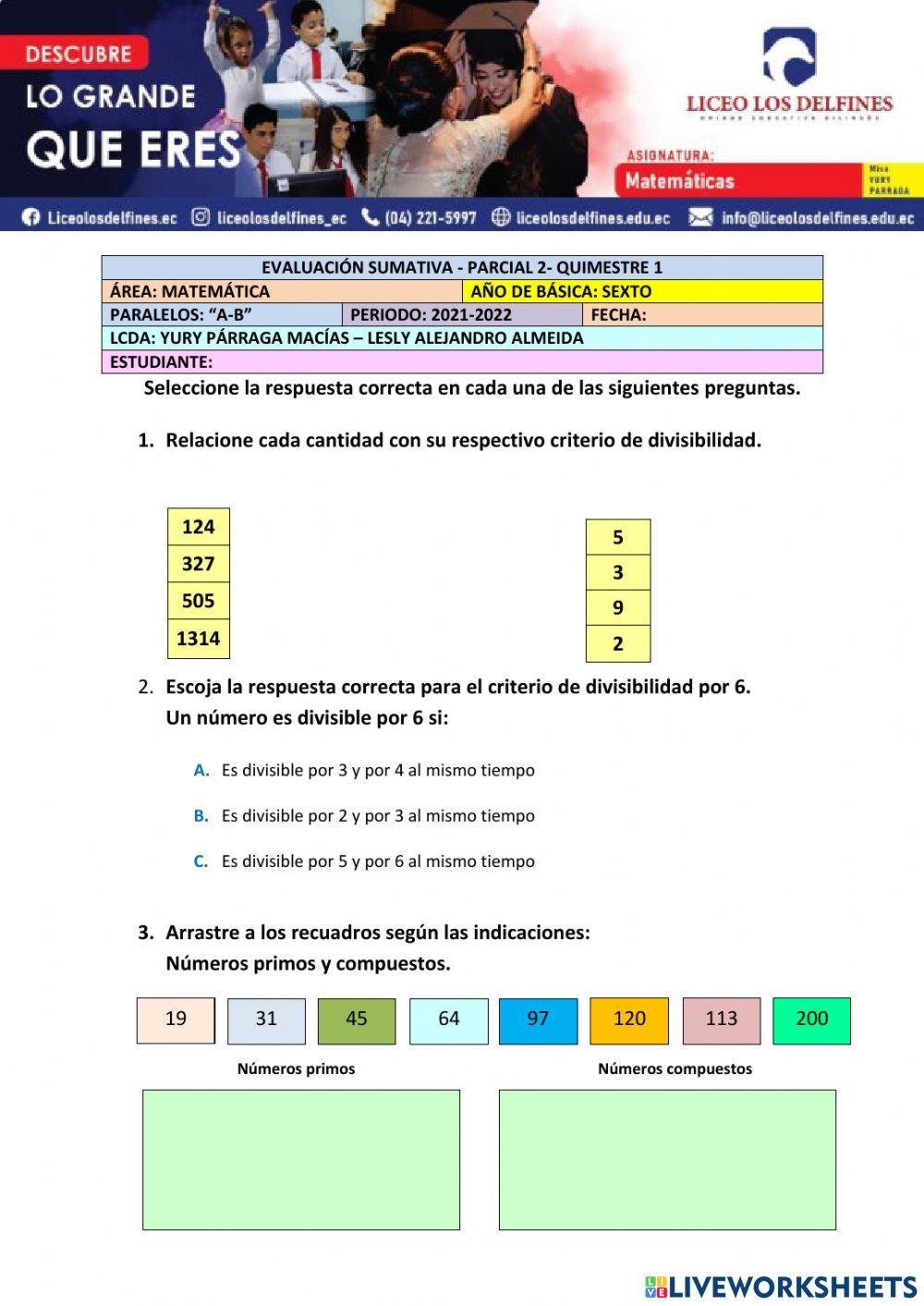 Evaluación sumativa
