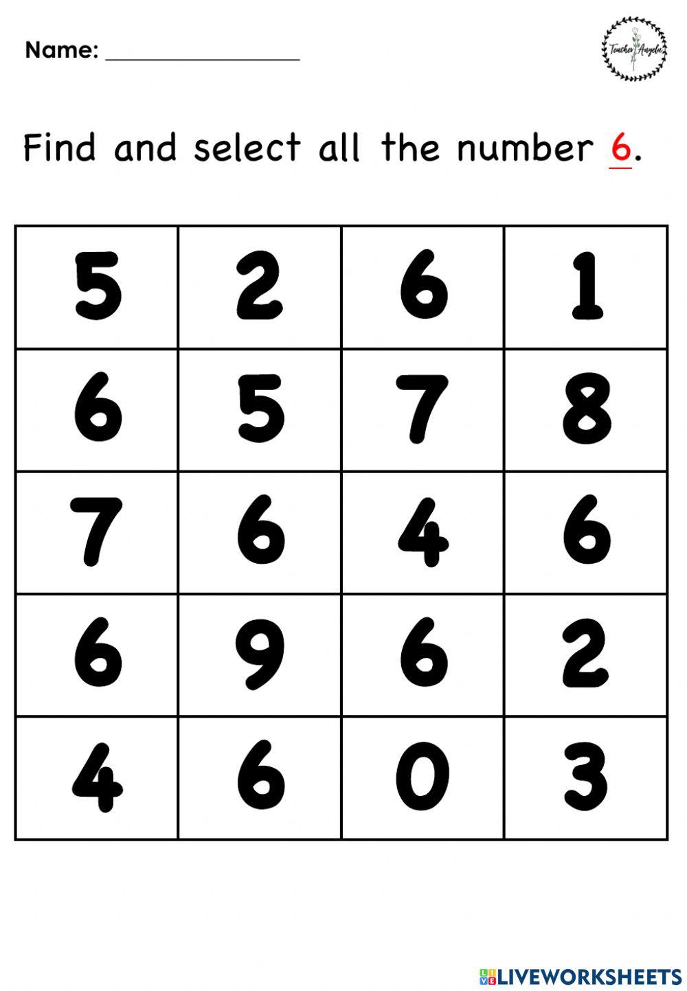 Find the number 6