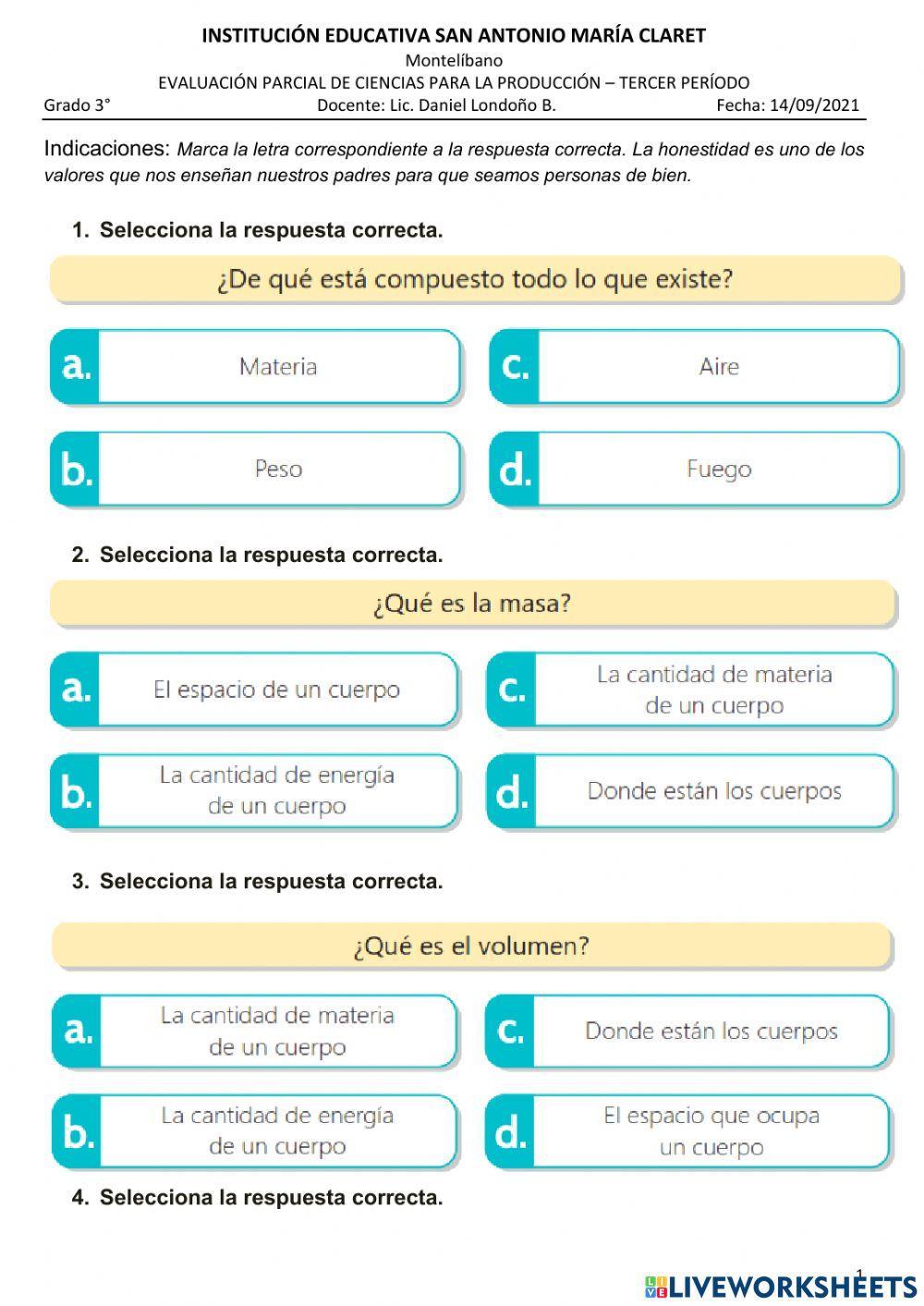 Examen parcial de producción 3°--3p