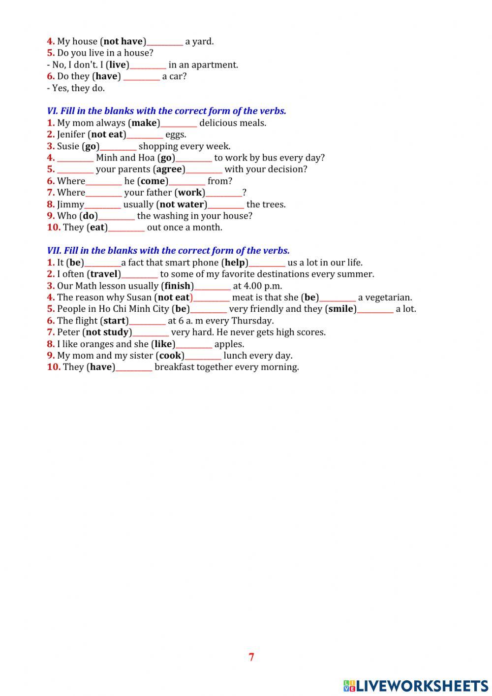 Grade 6. Unit 1. Home (Grammar)