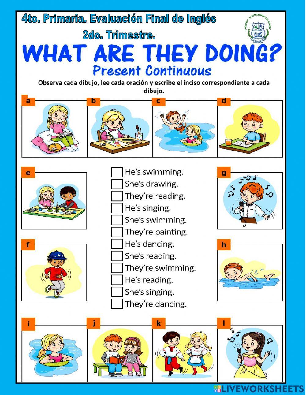 4to. Primaria NSDR-Final Test