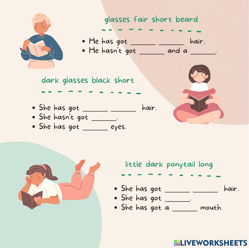 Appearance vocabulary