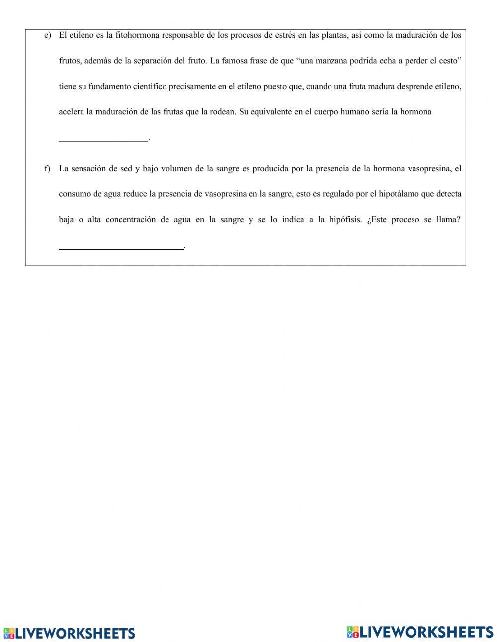 Glándulas y hormonas del sistema endocrino