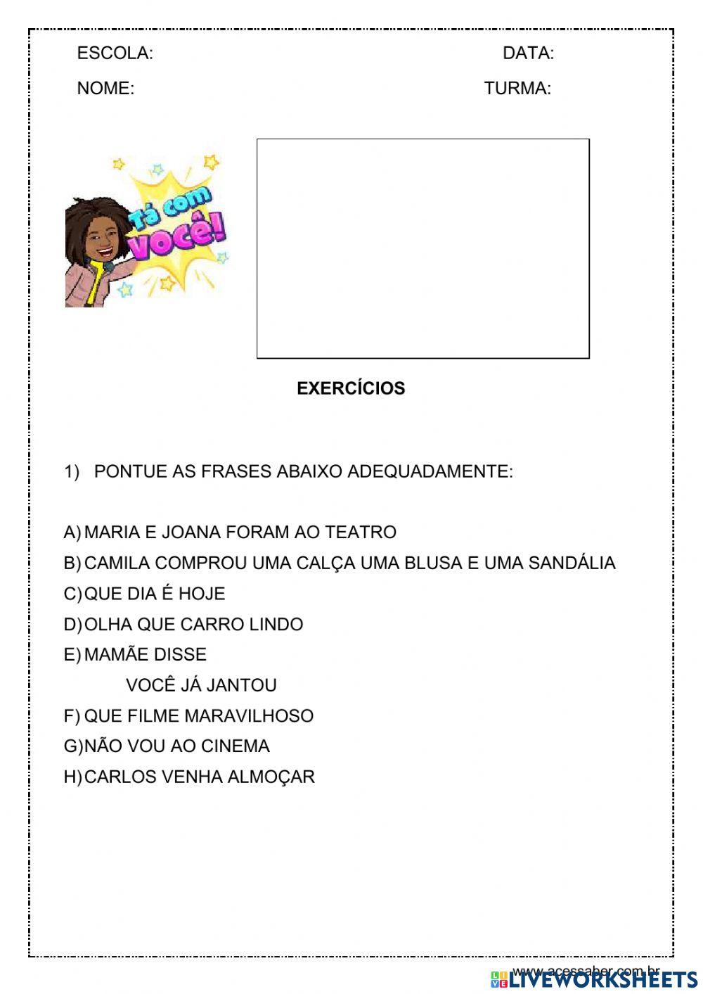 Sinais de pontuação