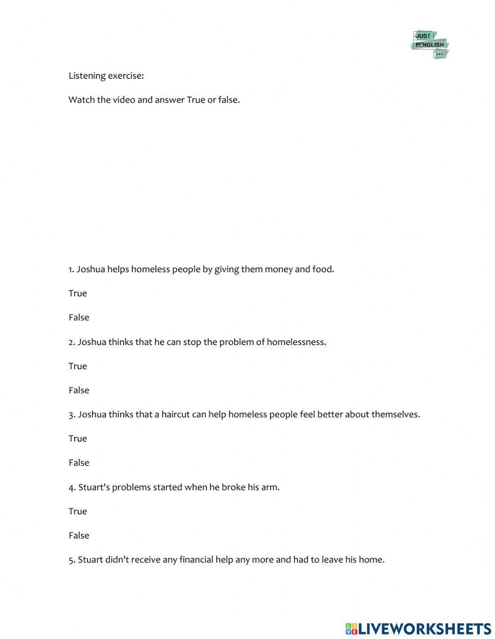 Listening exercise B1