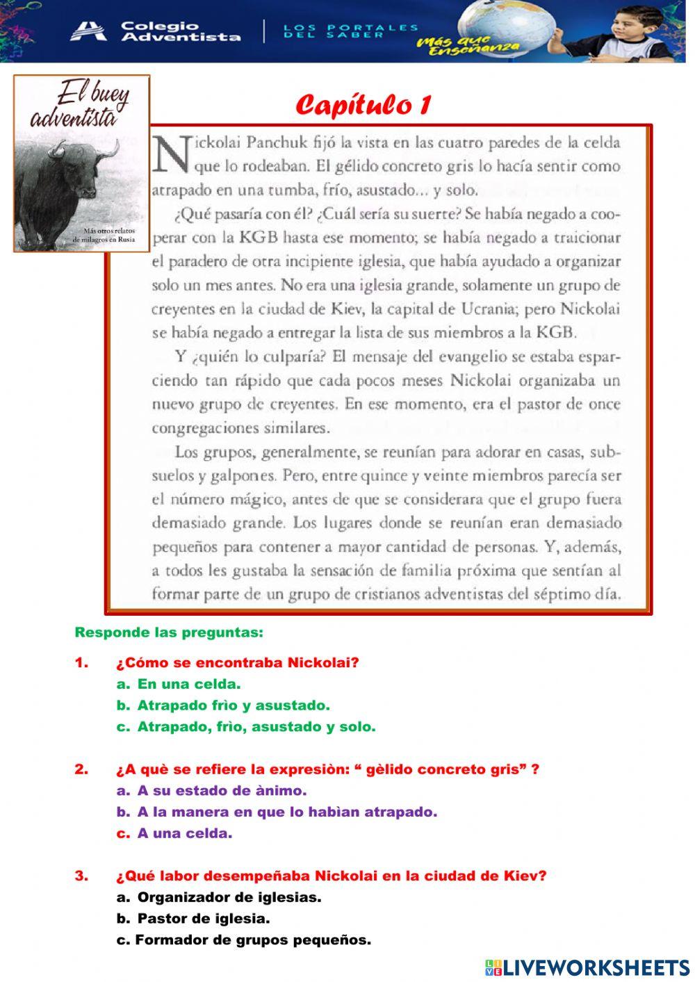 Lectura : El buey adventista (1)