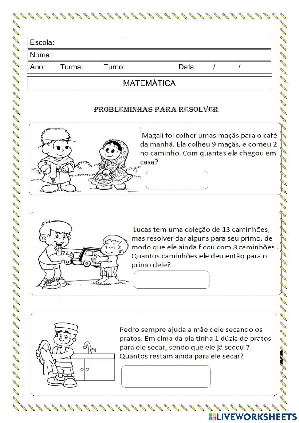 Problemas online exercise for 4 ANO