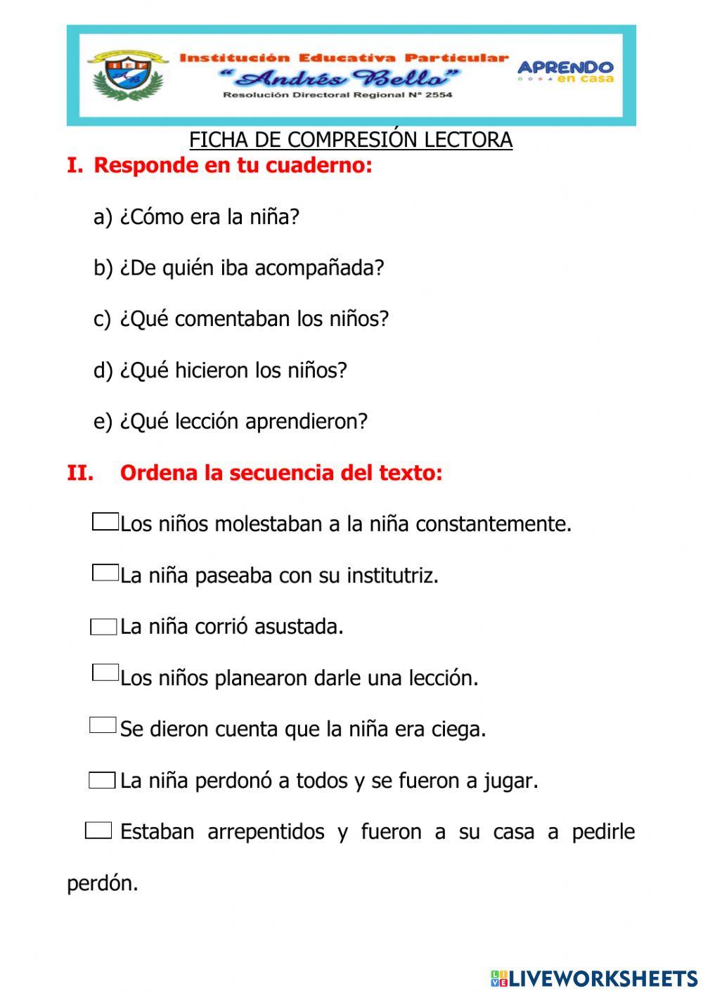 Comprension de textos